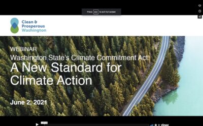 Webinar: Washington State’s Climate Commitment Act: A New Standard for Climate Action
