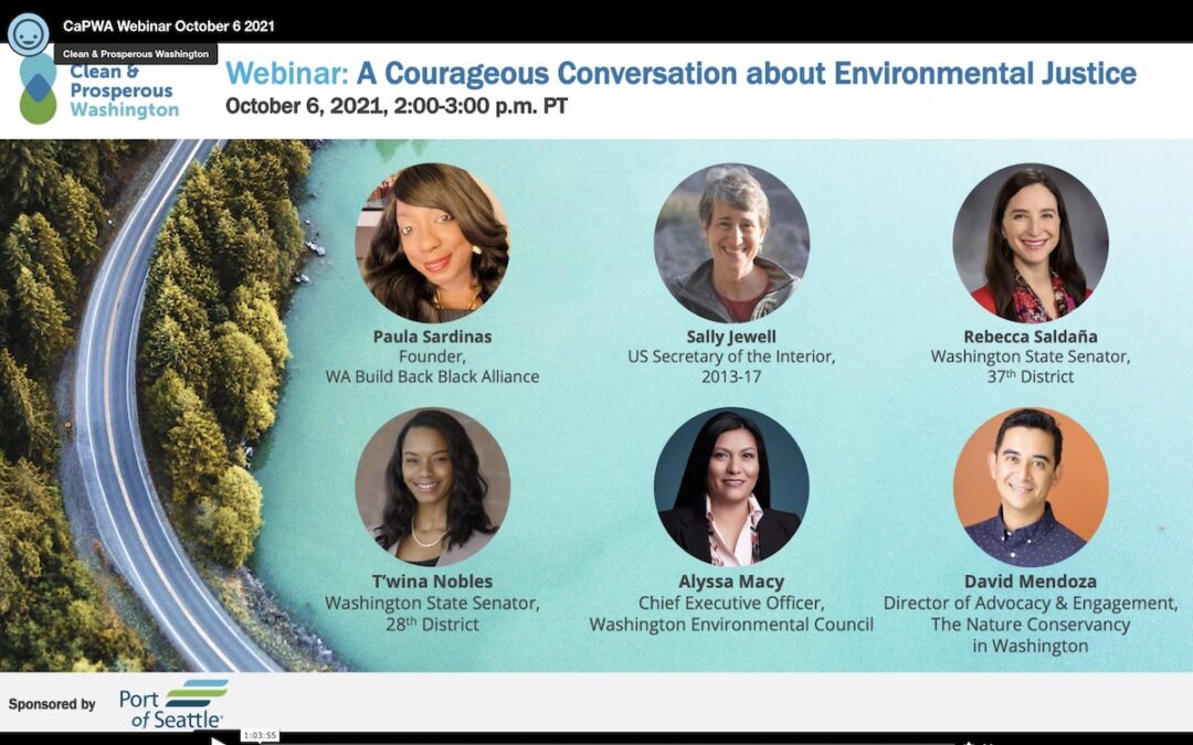 Webinar recording now available:  A Courageous Conversation about Environmental Justice