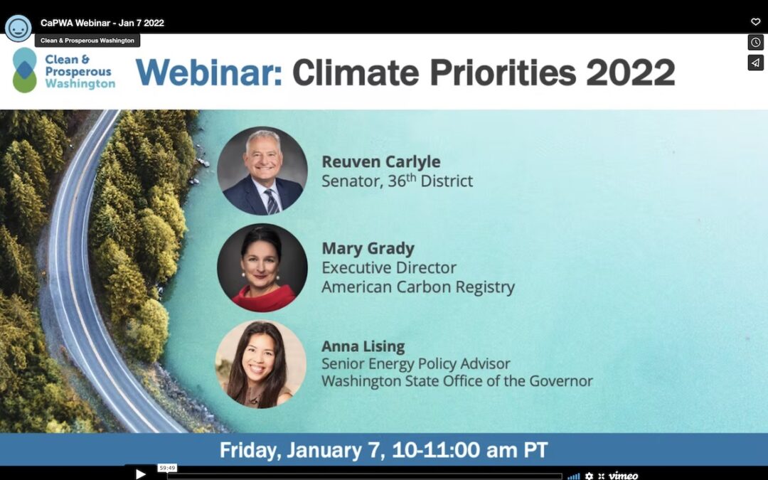 Webinar recording now available: Climate Priorities 2022