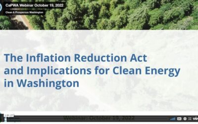 Webinar recording: Navigating the Inflation Reduction Act